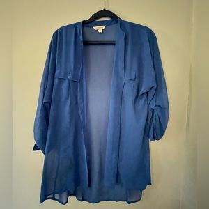 Sheer button down blouse
